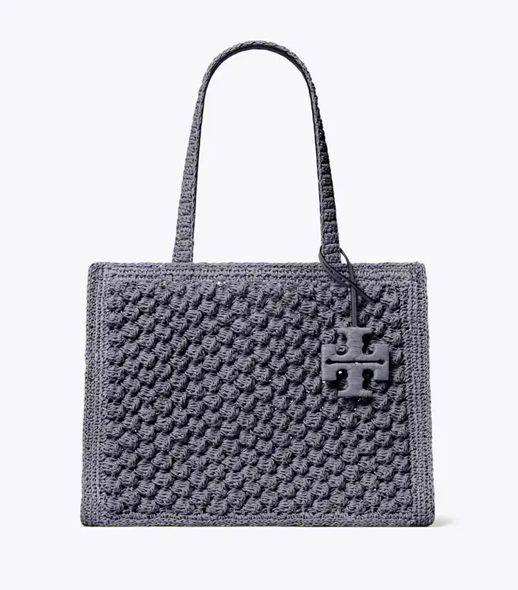Small Ella Hand-Crocheted Popcorn Tote - Image 3