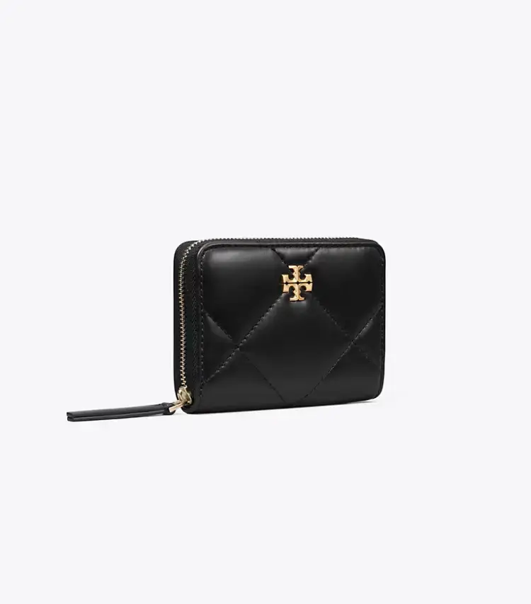 Small Kira Diamond Quilt Zip-Around Wallet