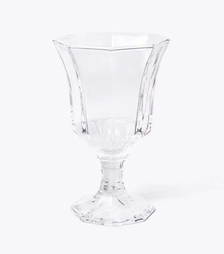 Pressed-Glass Wine Glass, Set Of 4
