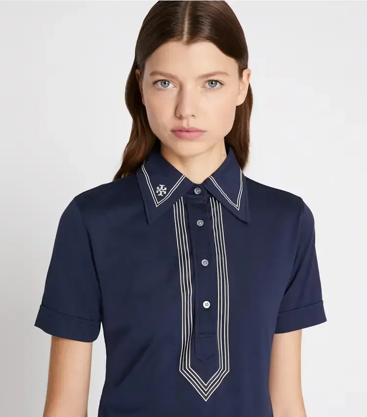 Mercerized Cotton Retro Polo - Image 2