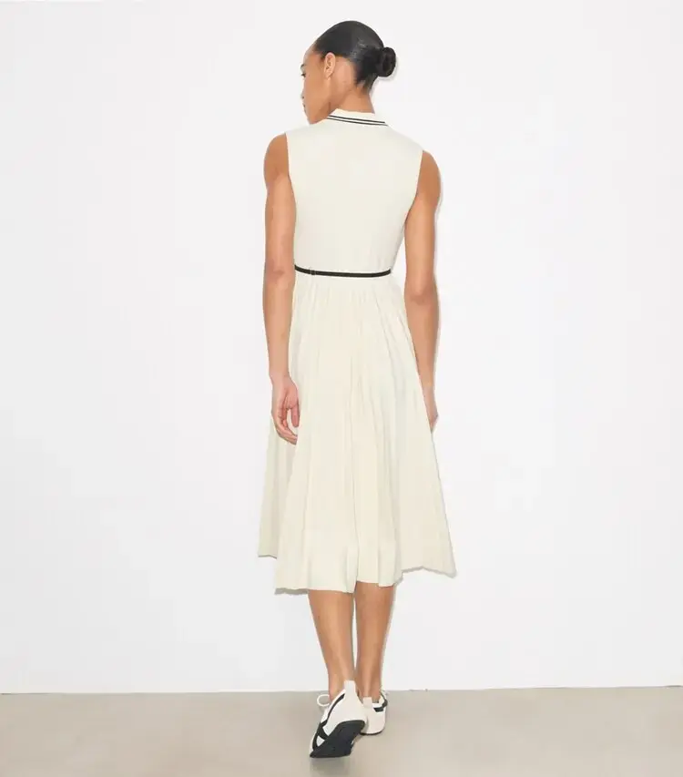 Pleated Viscose Dress - Image 3