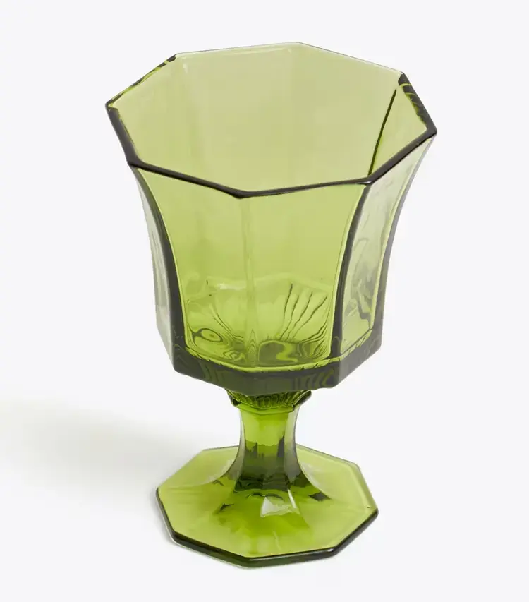 Pressed-Glass Water Glass, Set Of 4 - Image 3