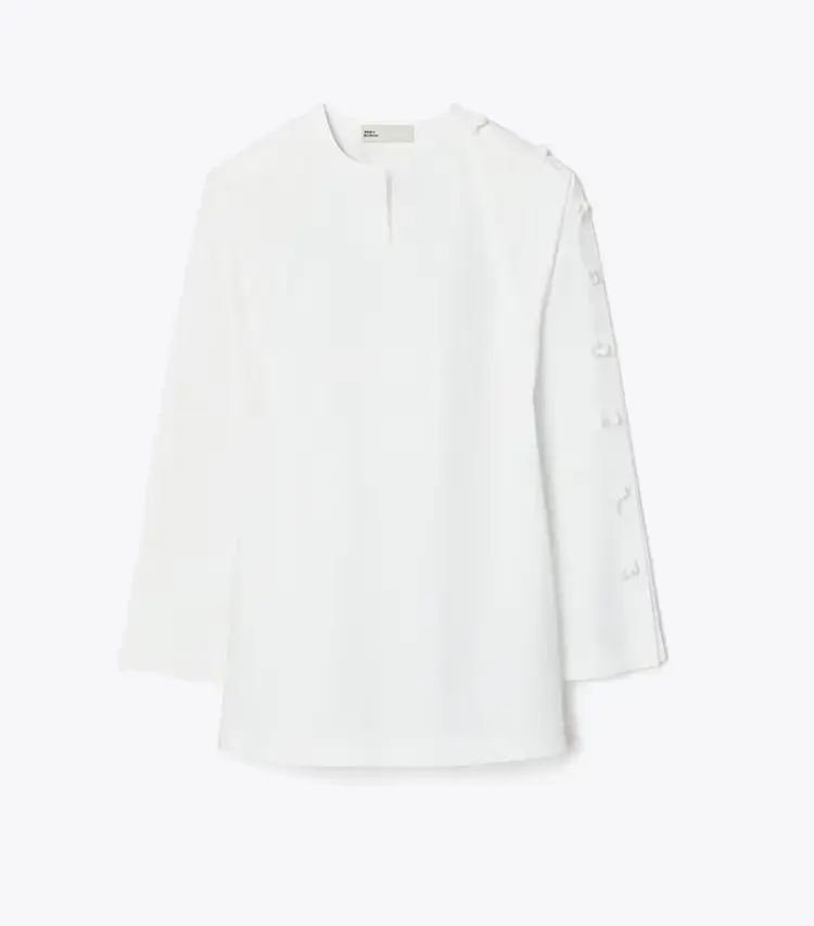 Cotton Poplin Knot Tunic