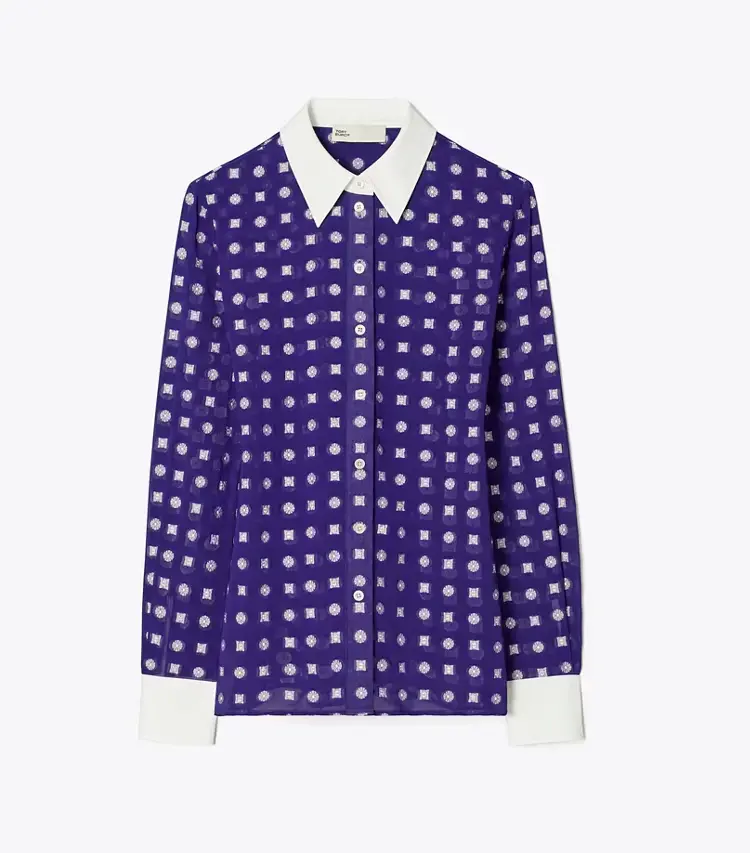 Colorblock Jacquard Shirt