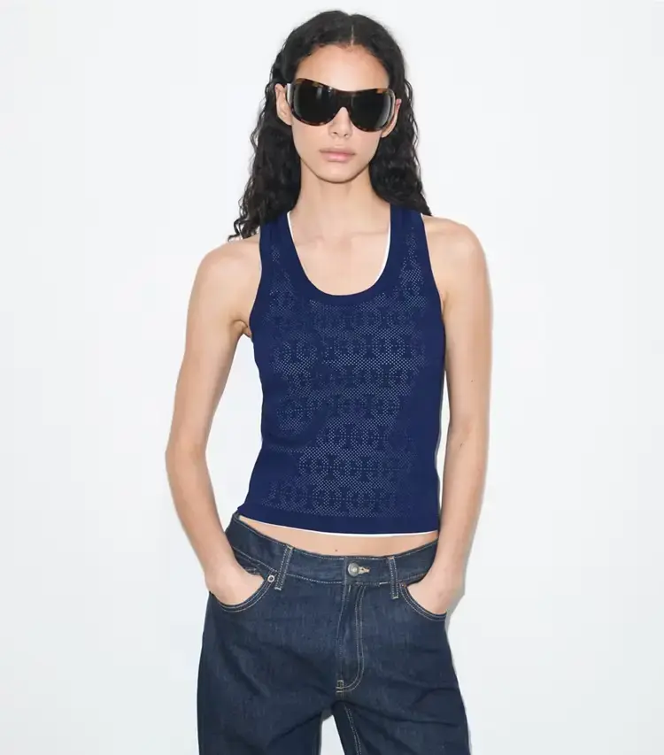 Pointelle Viscose Tank - Image 2