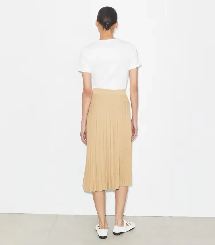 Pleated Viscose Skirt - Image 3