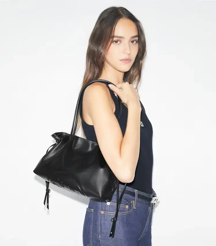 Small Ella Natuura Drawstring Tote - Image 2