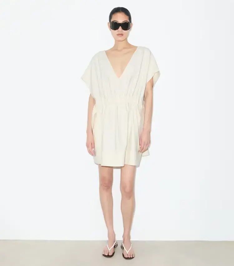 Belted Linen Dress - Image 3