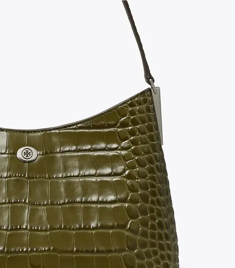 Small Robinson Croc-Embossed Shoulder Bag - Image 4