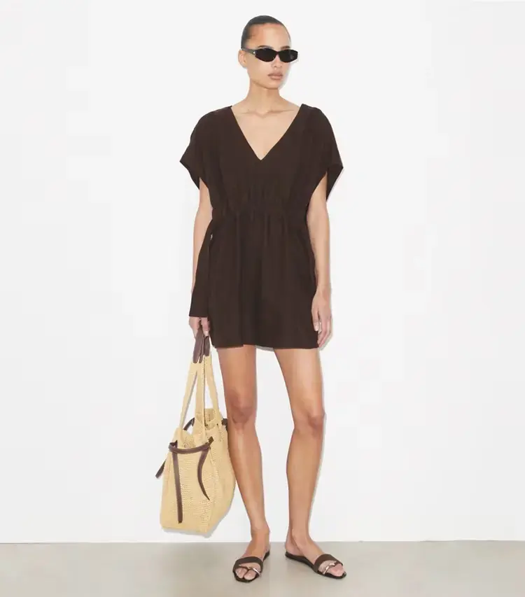 Belted Linen Dress - Image 3