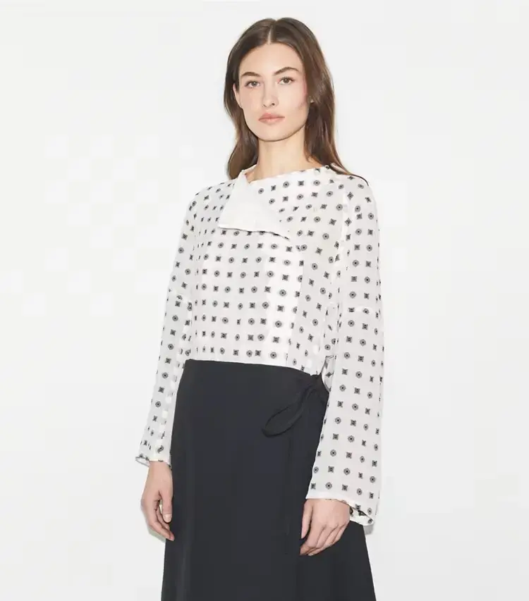 Jacquard Wrap Top - Image 2