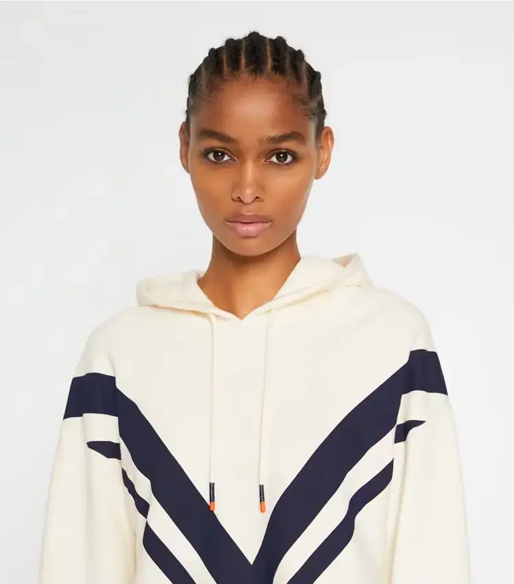 French Terry Chevron Hoodie - Image 2