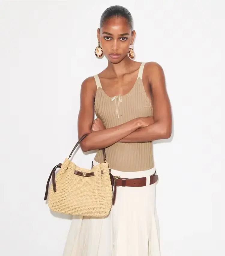 Romy Woven Bucket Bag - Image 2