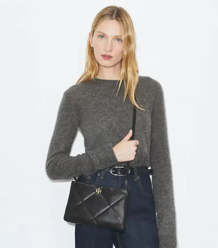 Kira Diamond Quilt Crossbody Bag - Image 2