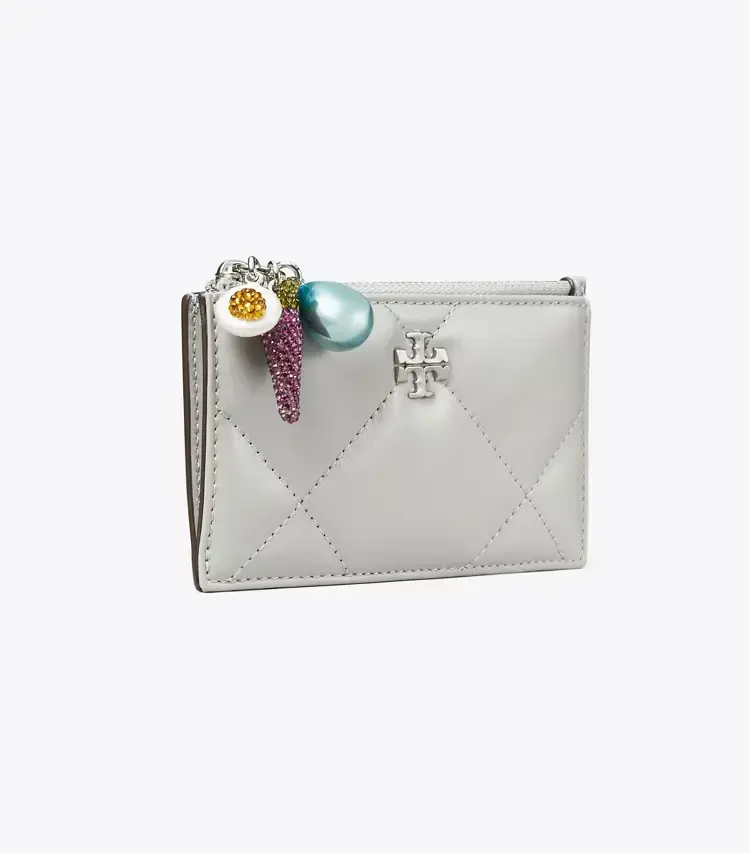 Kira Diamond Quilt Charm Zip Card Case