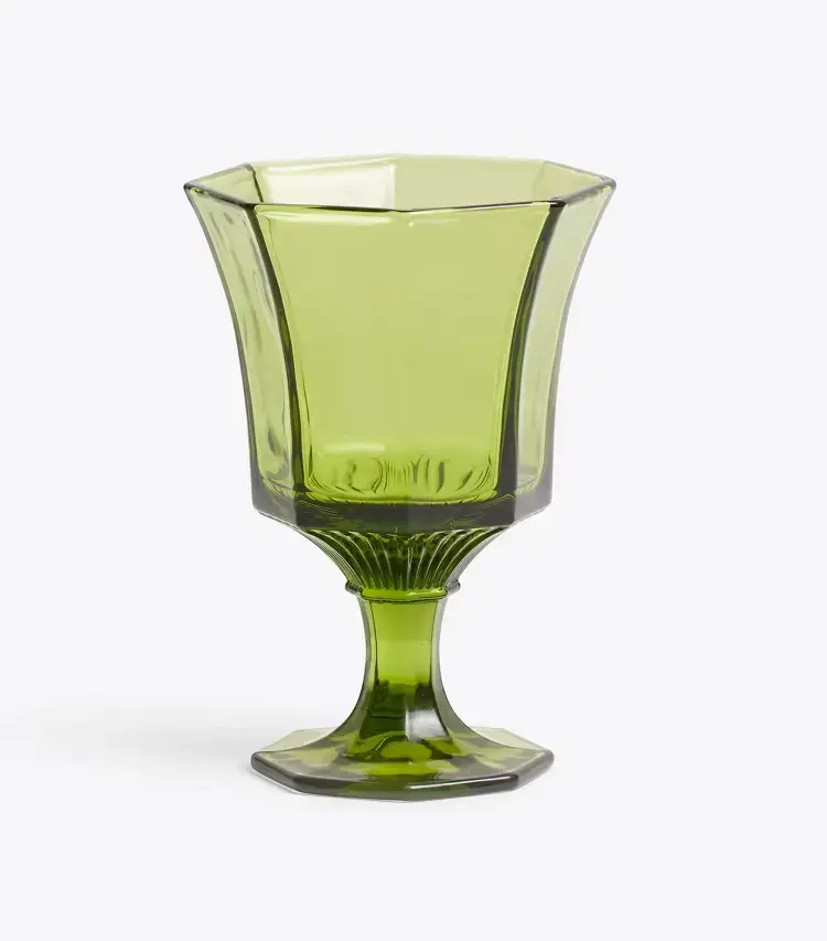 Pressed-Glass Water Glass, Set Of 4