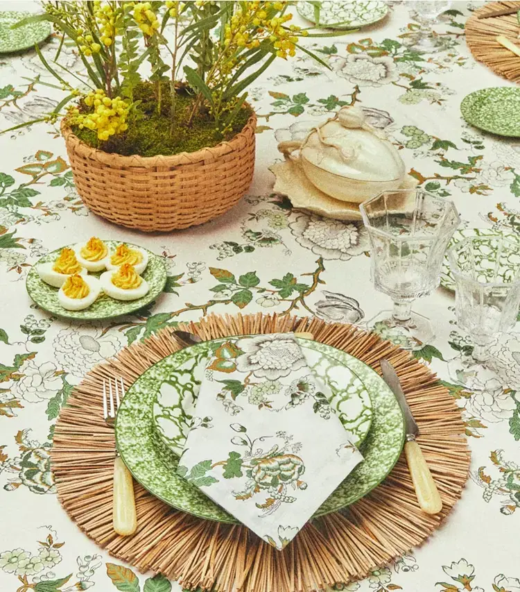 Happy Times Bouquet Round Tablecloth, 108" - Image 3