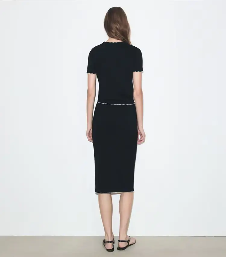 Wool Scalloped Skirt - Image 3