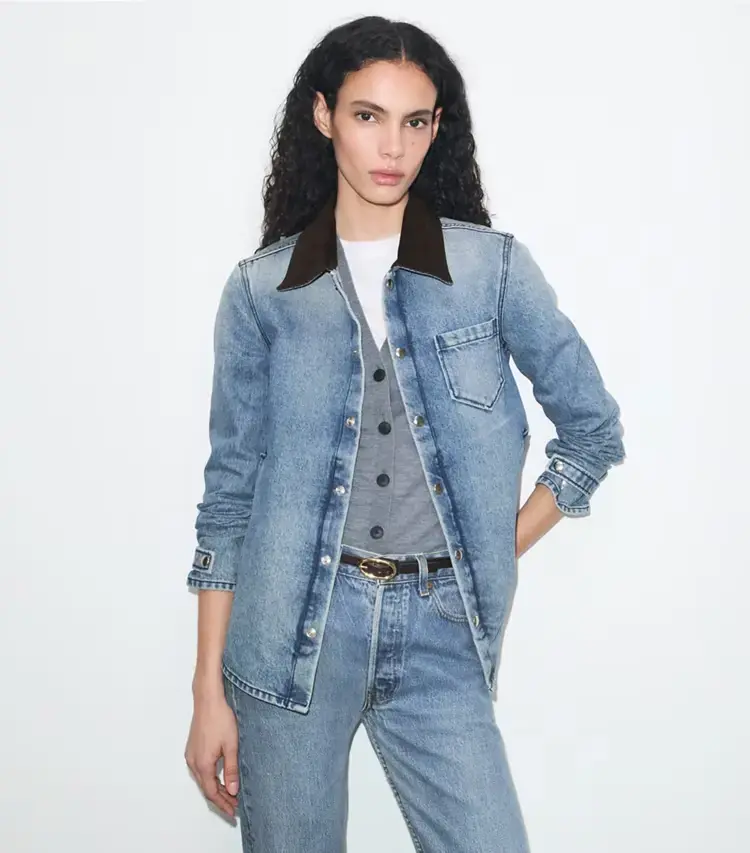 Denim Shirt Jacket - Image 2