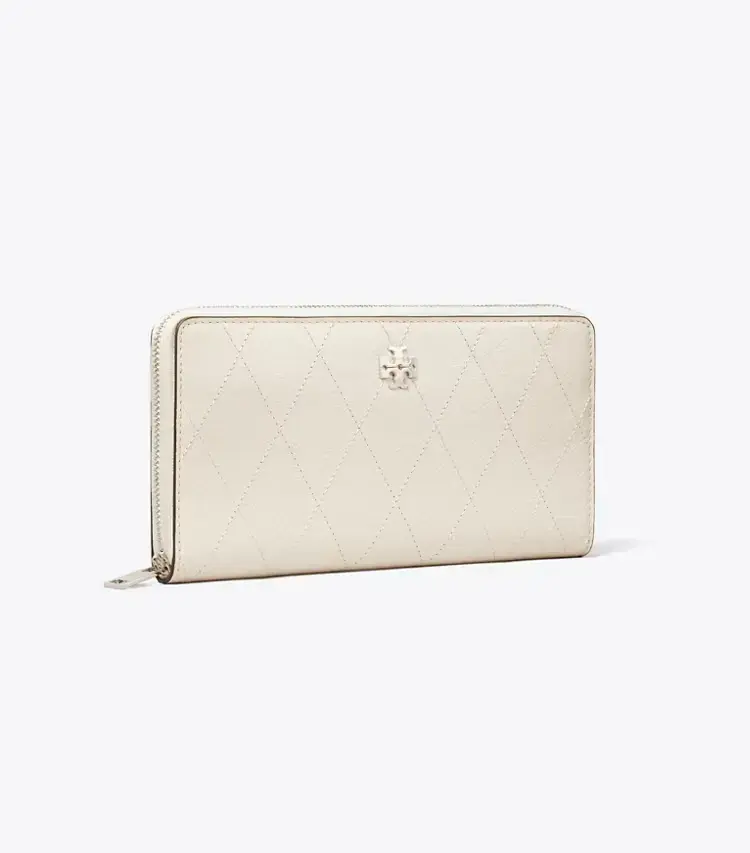 Charlie Quilted Zip Continental Wallet