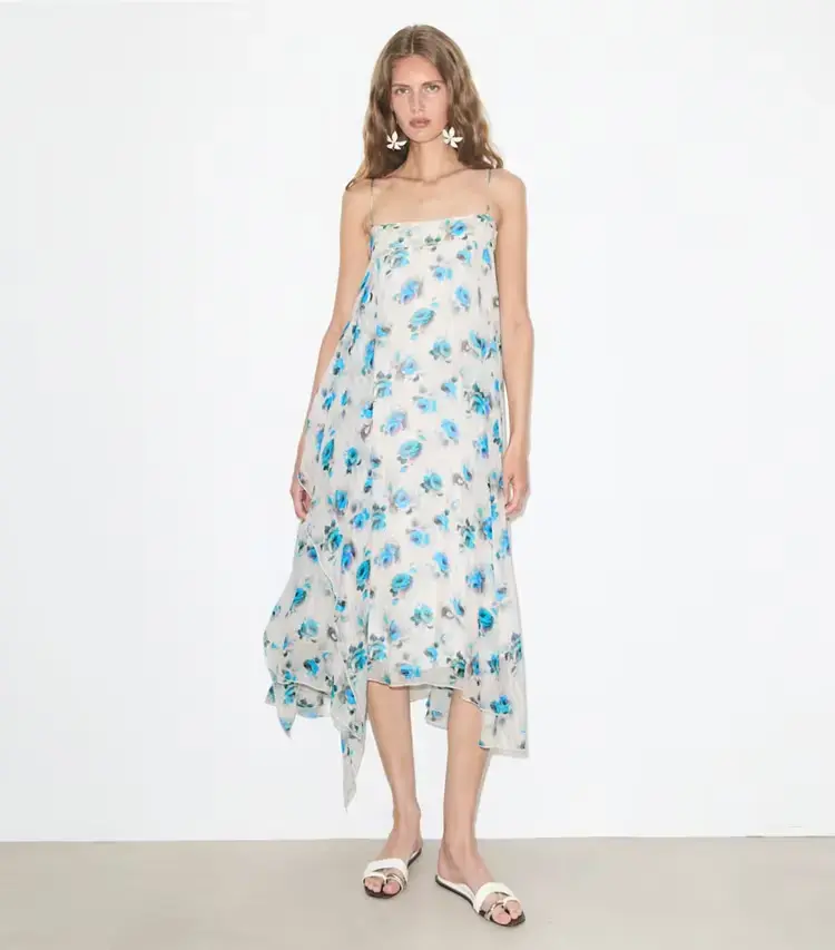 Printed Silk Dress - Image 2