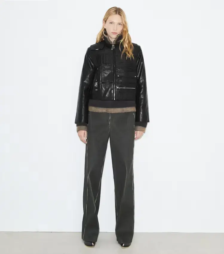 Handbag Leather Jacket - Image 3