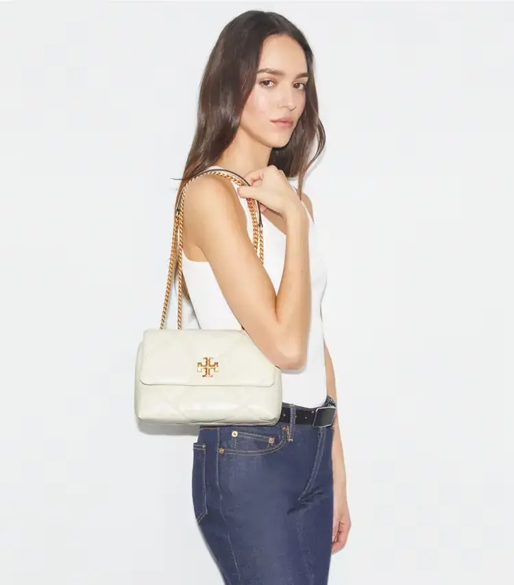 Small Kira Diamond Quilt Shoulder Bag - Image 2