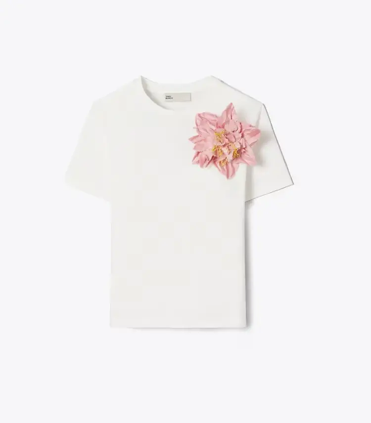 Embellished Cotton T-Shirt