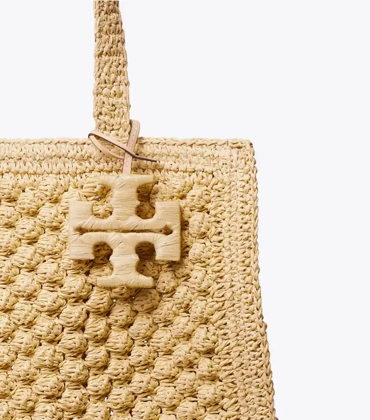 Small Ella Hand-Crocheted Popcorn Tote - Image 4