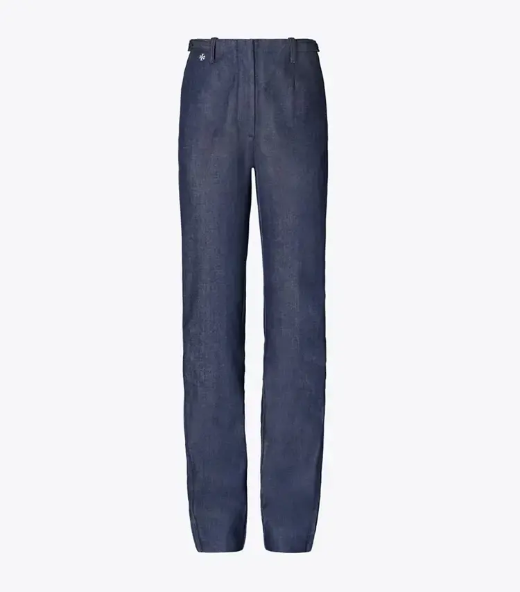 Ankle-Zip Cotton Jean