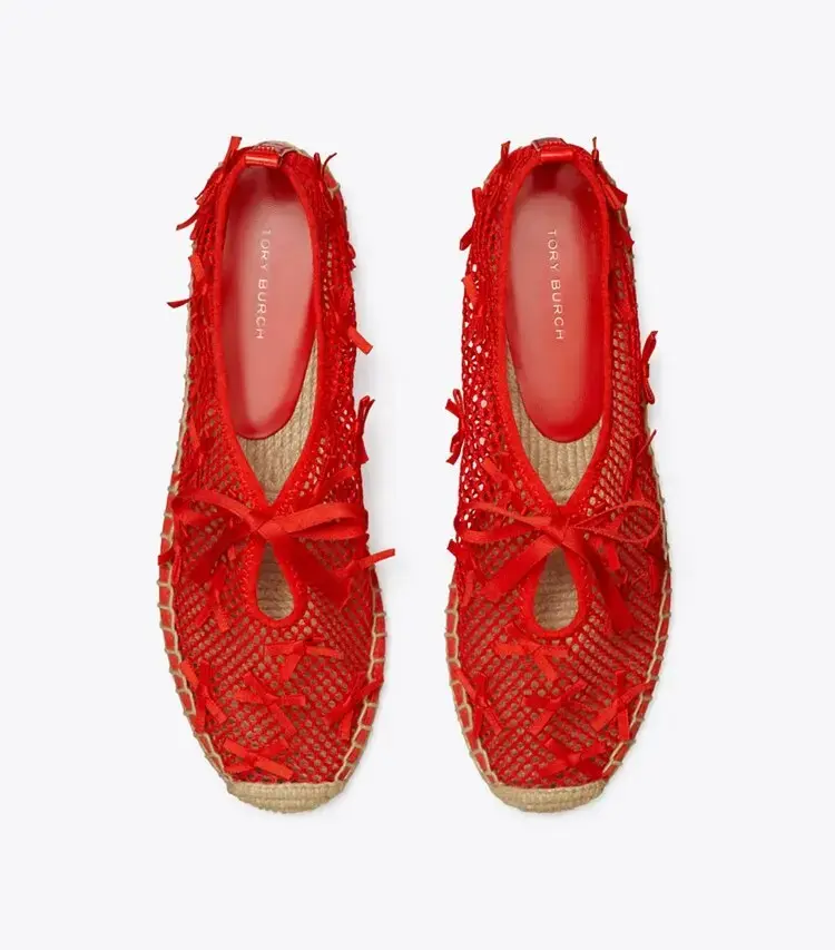 Mini Bow Mesh Espadrille - Image 4