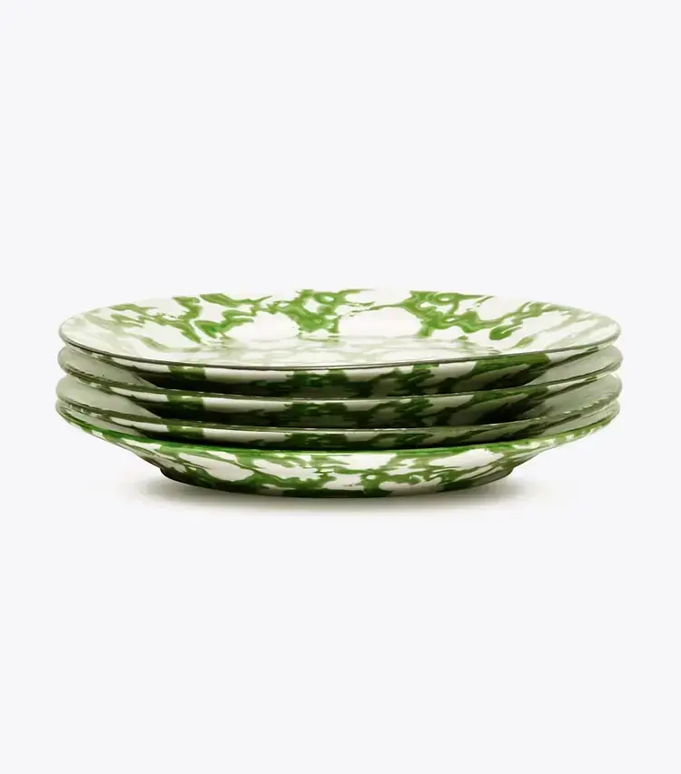 Spongeware Salad Plate, Set Of 4 - Image 2