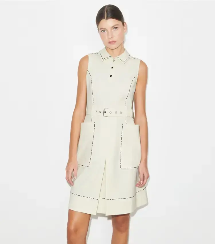 Pick Stitch Stretch Golf Dress - Image 2