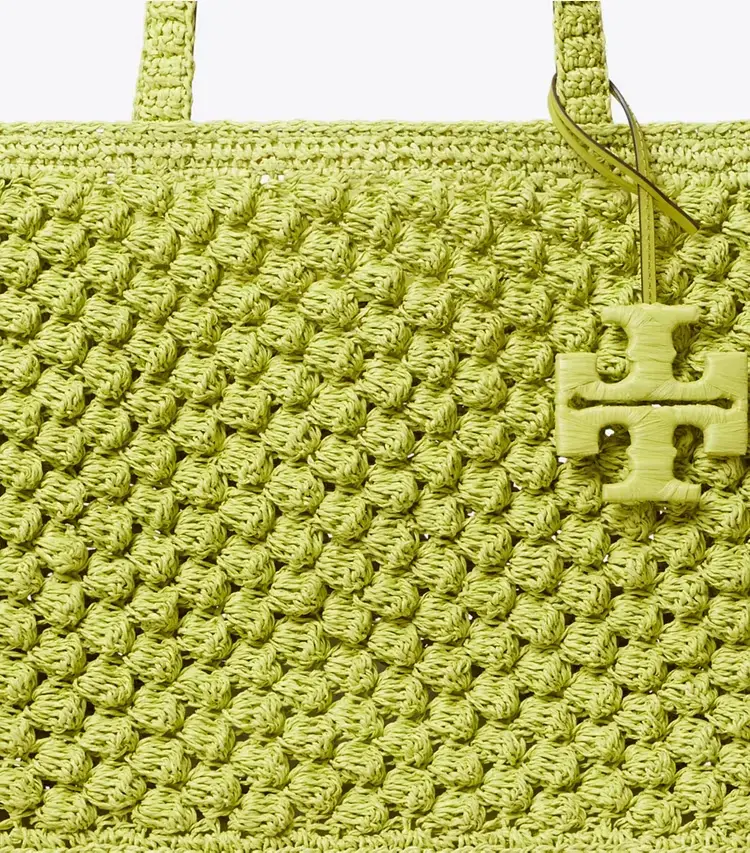 Small Ella Hand-Crocheted Popcorn Tote - Image 4