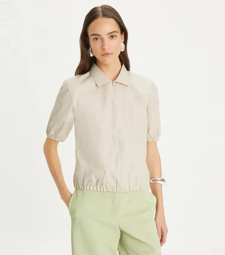 Poplin Zip Polo - Image 2