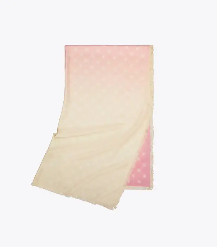 T Monogram Silk Oblong Scarf - Image 3