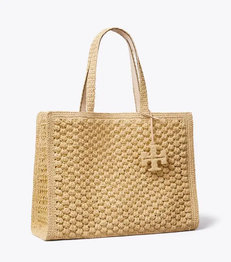 Large Ella Hand-Crocheted Popcorn Tote
