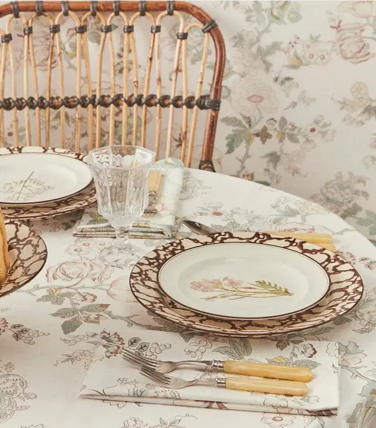 Happy Times Bouquet Round Tablecloth, 120" - Image 3