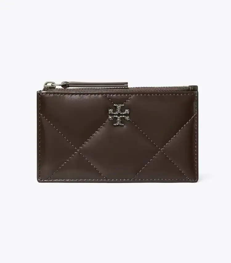 Kira Diamond Quilt PavÉ Zip Card Case - Image 2