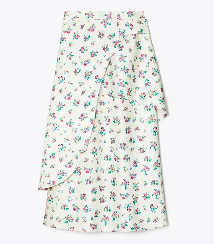Satin Wrap Skirt