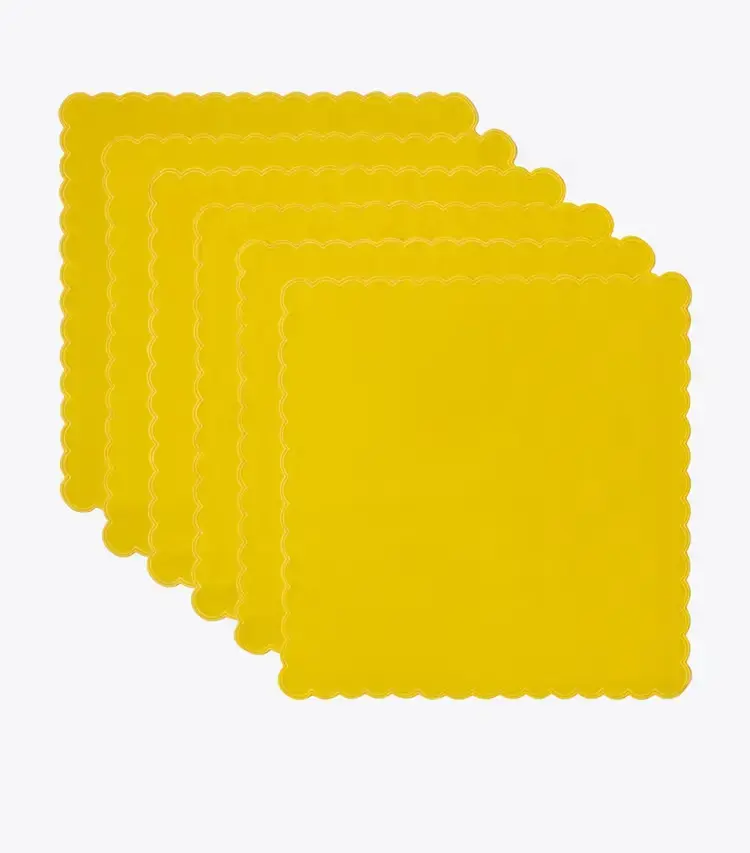 Scalloped Dinner Linen Napkin, Set Of 6 - Image 2