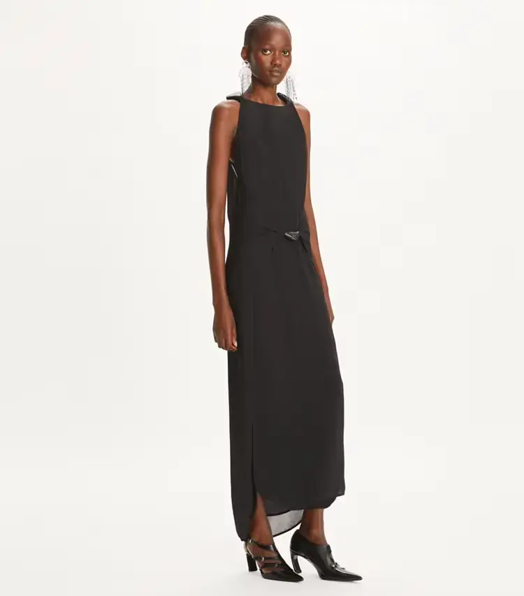 Knotted Crepe Dress - Image 2