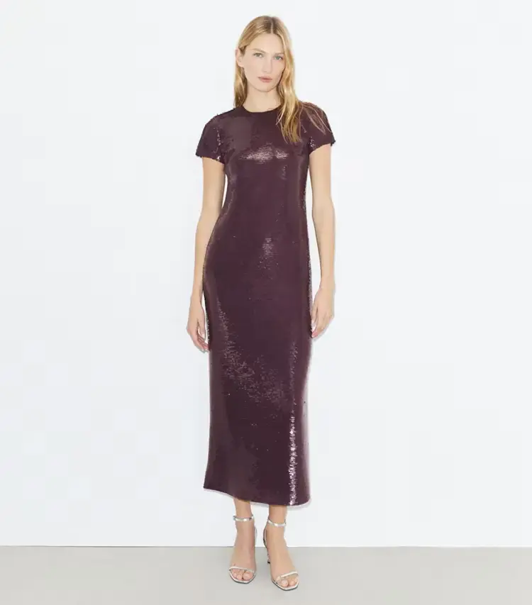 Sequined T-Shirt Dress - Image 2