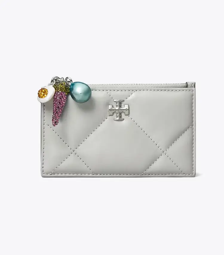 Kira Diamond Quilt Charm Zip Card Case - Image 2