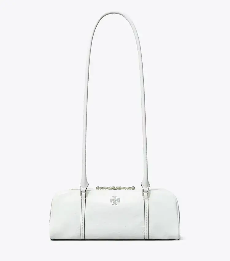 Mini Crinkle Leather Marshmallow Satchel - Image 3