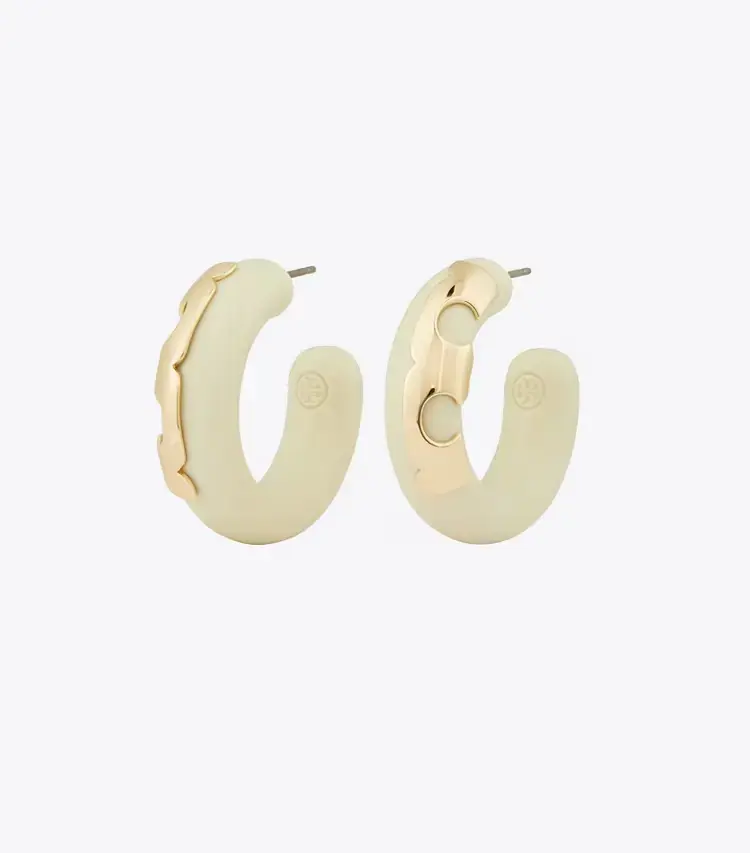 Resin Hoop Earrings