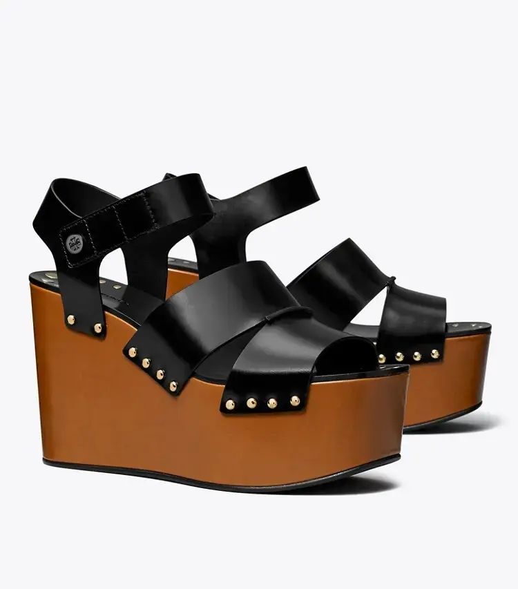 Studded Platform Wedge