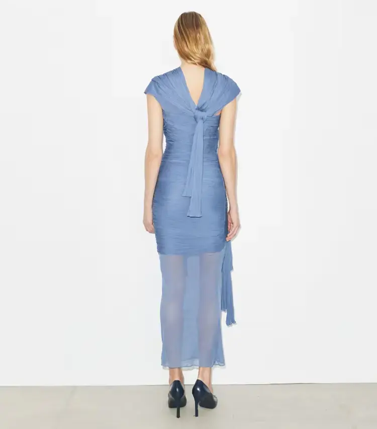 Knotted Viscose Dress - Image 3