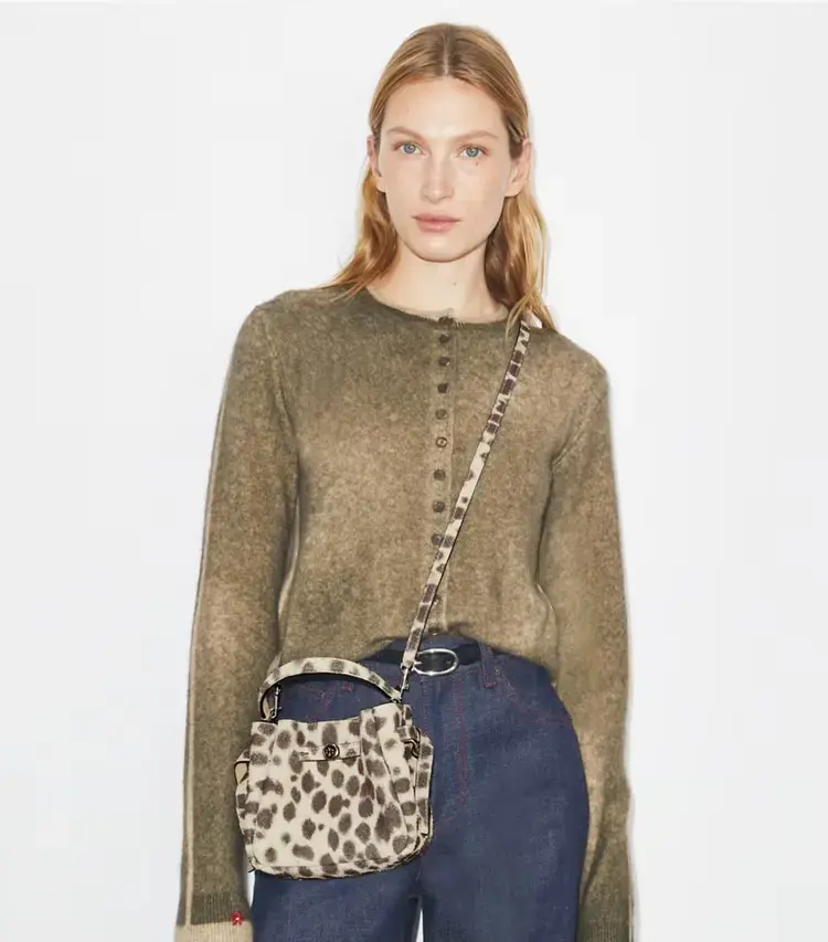Mini Romy Suede Bucket Bag - Image 2