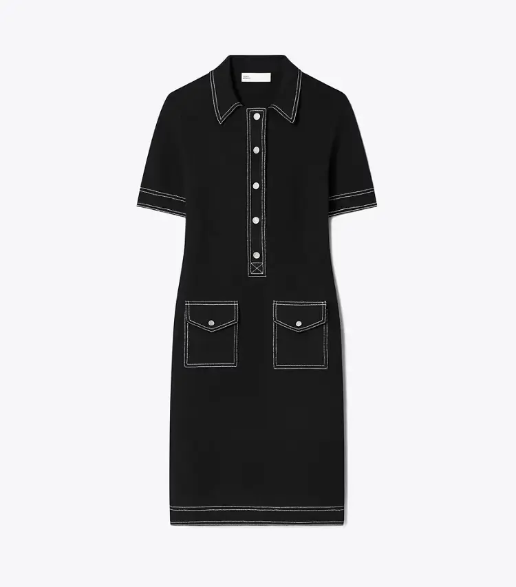 Topstitch Wool Camp Dress